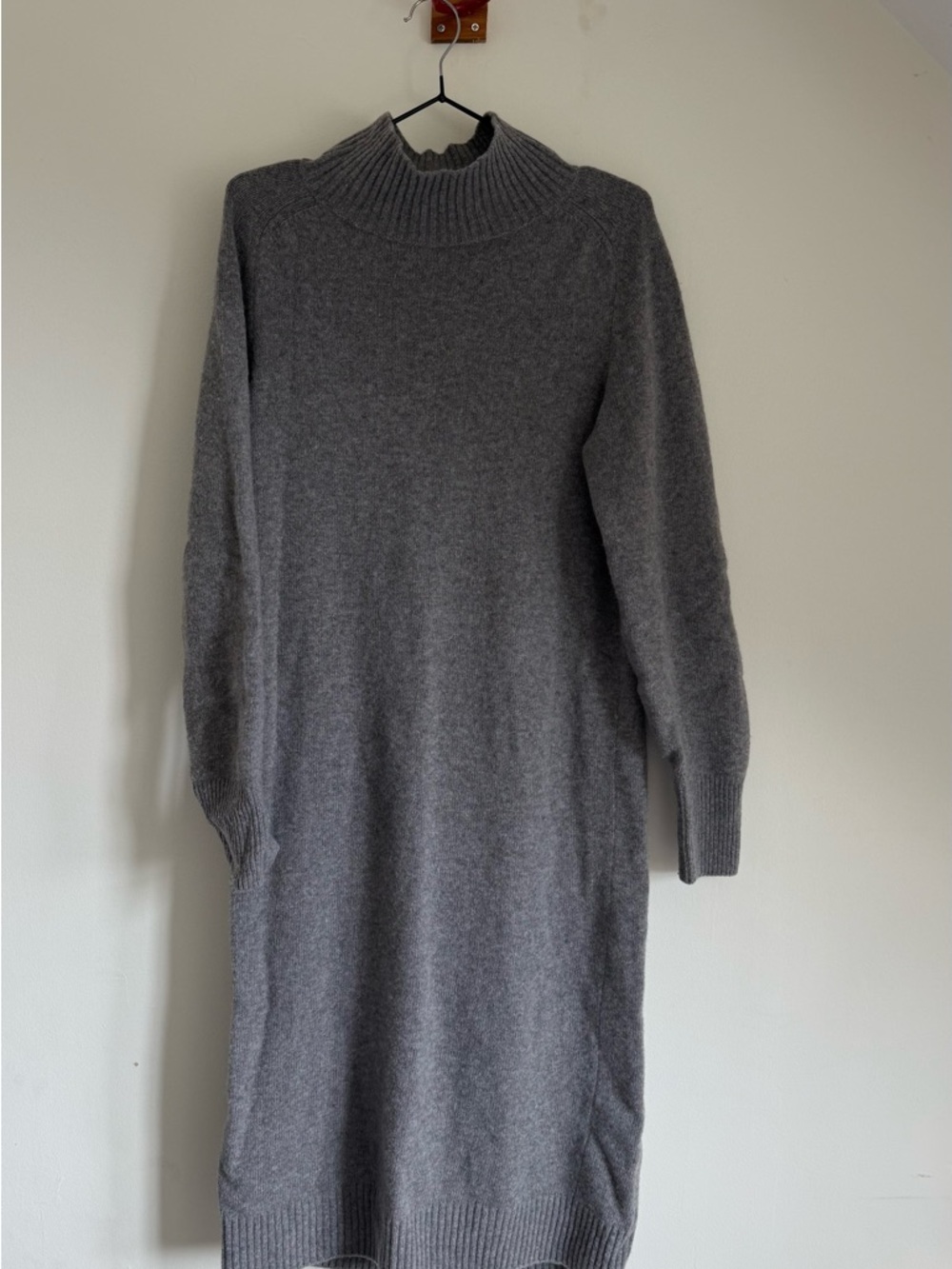 Closed Heather Grey 100% Wool Turtleneck Sweater Dress - Size XS